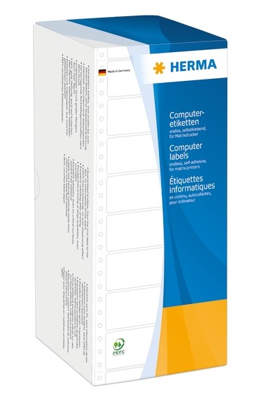 HERMA 8213 Computeretiketten 101,6x48,4 mm 1-bahnig weiß Papier