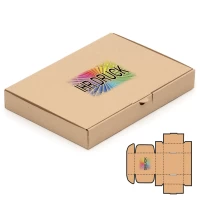 Maxibriefkarton DIN A4 B4 350 x 250 x 50 mm Braun mit Digitaldruck