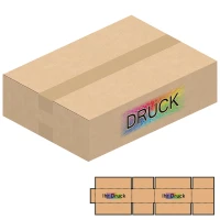 372x268x100 mm zweiwellige Kartons mit Digitaldruck