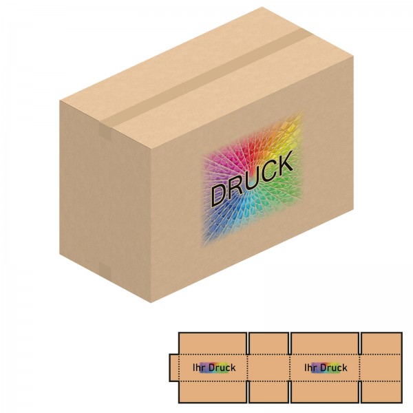 780x380x500 mm zweiwellige Kartons mit Digitaldruck