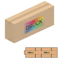 1000x250x400 mm zweiwellige Kartons mit Digitaldruck