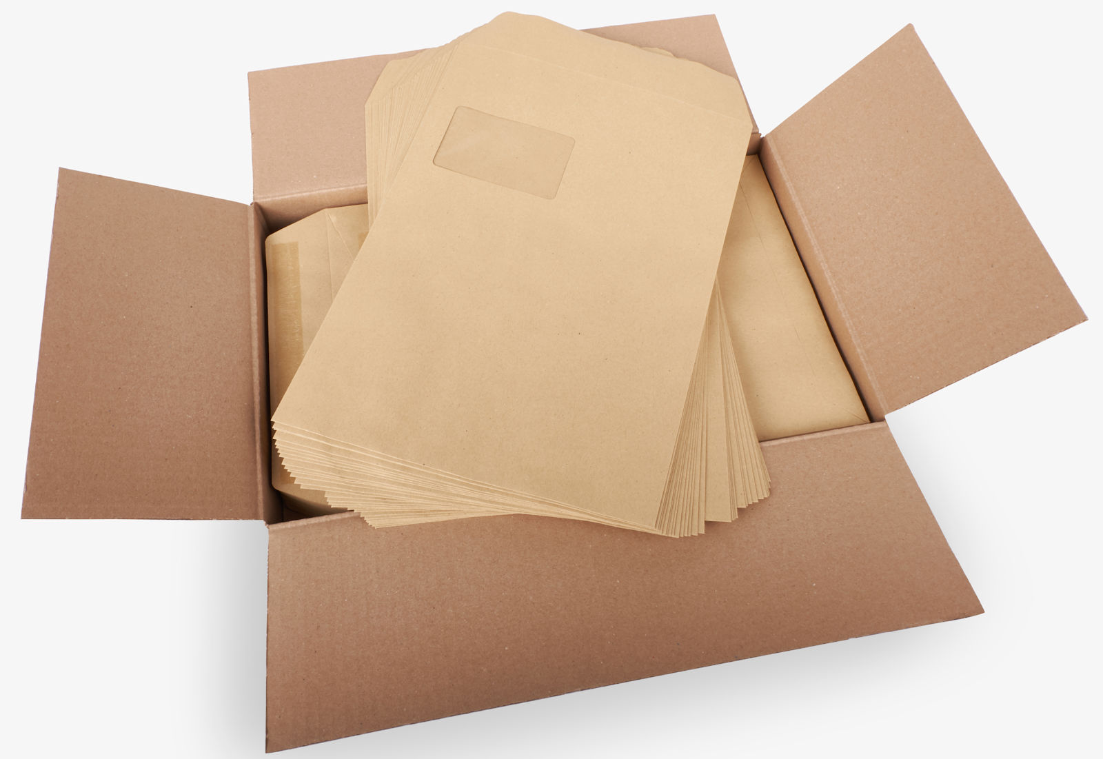 Kuverts in Braun KK Verpackungen® Versandtaschen in DIN C5 Selbstklebende Briefumschläge ohne Fenster 5 Stück 162x229 mm 