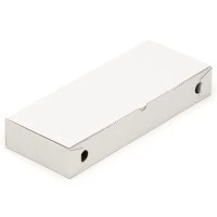 400x160x60 mm Pizzakarton Calzone unbedruckt, weiß
