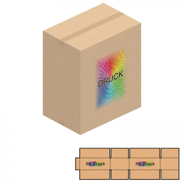 600x400x700 mm einwellige Kartons mit Digitaldruck