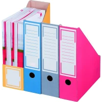 Archiv-Stehsammler mit Beschriftungsfeld 100 mm Rückenbreite DIN A4 Rot