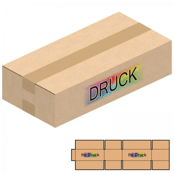 582x282x124 mm zweiwellige Kartons mit Digitaldruck