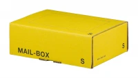 Versandkarton 249 x 175 x 79 mm mit Steckverschluss in Gelb