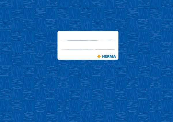 HERMA 7413 2500x Heftschoner PP A5 quer gedeckt/dunkelblau