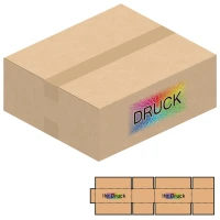 400x350x150 mm einwellige Kartons mit Digitaldruck