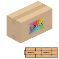 270x130x145 mm einwellige Kartons mit Digitaldruck