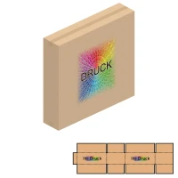 915x200x750-860 mm einwellige Kartons mit Digitaldruck