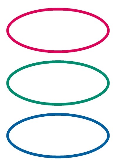 HERMA 5782 10x Schuletiketten neutral rot/grün/blau oval