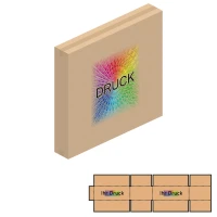 910x145x857 mm einwellige Kartons mit Digitaldruck