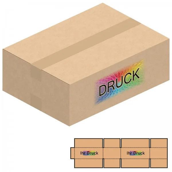 430x310x150 mm zweiwellige Kartons A3+ mit Digitaldruck