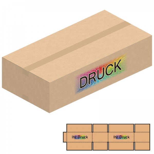 800x400x200 mm zweiwellige Kartons mit Digitaldruck