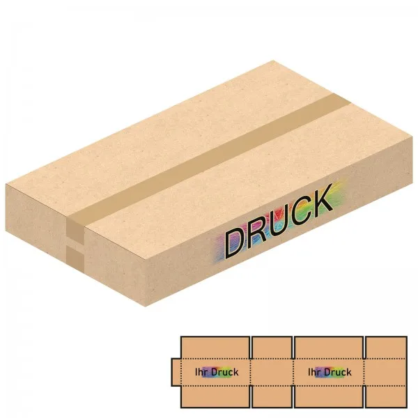 740x420x110 mm zweiwellige Kartons mit Digitaldruck