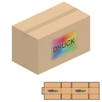 650x350x370 mm zweiwellige Kartons mit Digitaldruck