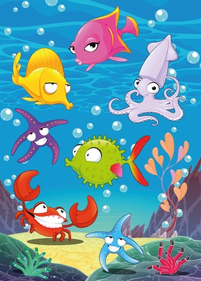 HERMA 3164 10x Sticker MAGIC Sea Animals, Wackelaugen