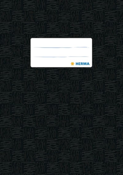 HERMA 7429 2500x Heftschoner PP A5 gedeckt/schwarz