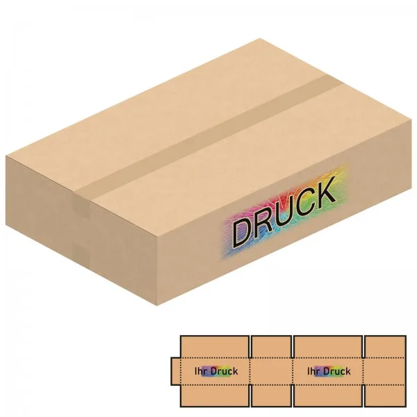 700x450x160 mm einwellige Kartons mit Digitaldruck