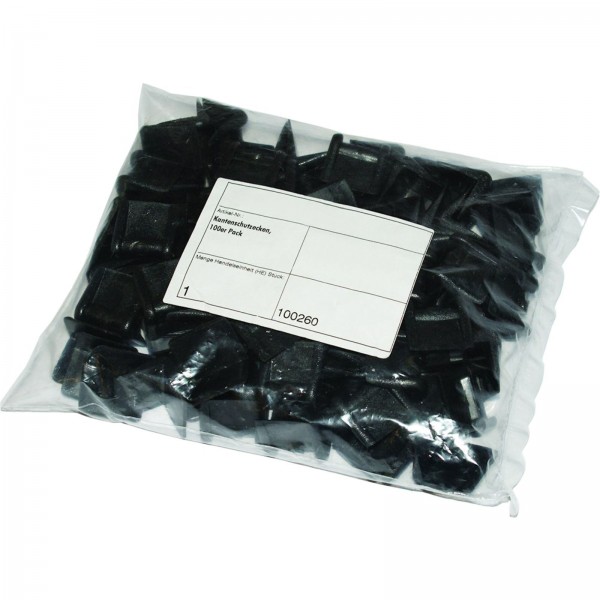 Kantenschutzecken ohne Dorn bis 20 mm Brandbreite Schwarz