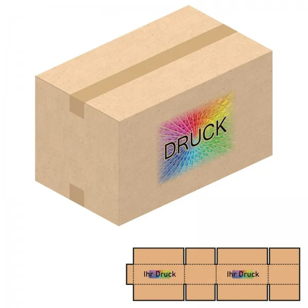 492x292x284 mm zweiwellige Kartons mit Digitaldruck