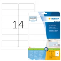 HERMA 5076 Adressetiketten Premium A4 99,1x38,1 mm weiß Papier m