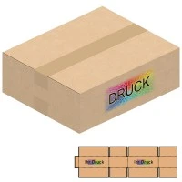 300x250x100 mm einwellige Kartons mit Digitaldruck