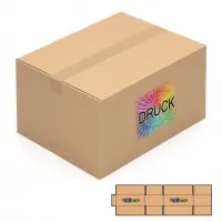 450x350x250 mm einwellige Kartons mit Digitaldruck