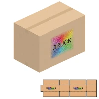 750x450x500 mm einwellige Kartons mit Digitaldruck