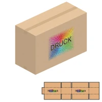 865x370x450-550 mm zweiwellige Kartons mit Digitaldruck