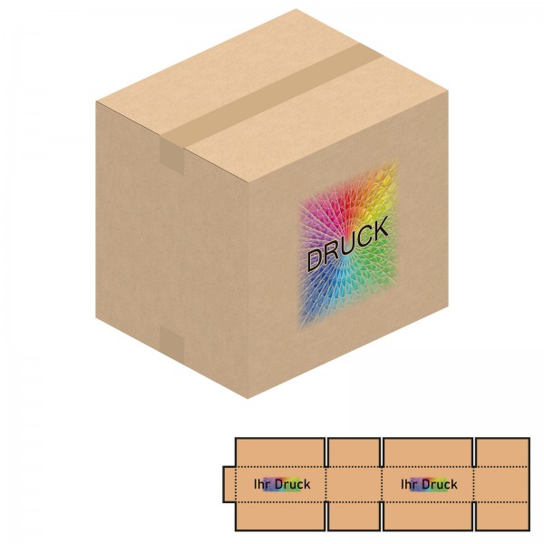 390x320x300-355 mm zweiwellige Kartons mit Digitaldruck