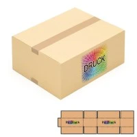 450x350x200 mm einwellige Kartons mit Digitaldruck