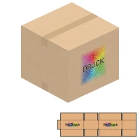 350x350x300 mm einwellige Kartons mit Digitaldruck