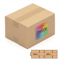 250x200x150 mm einwellige Kartons mit Digitaldruck