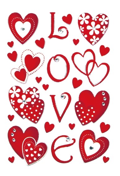 HERMA 6287 10x Sticker MAGIC Love, Jewel