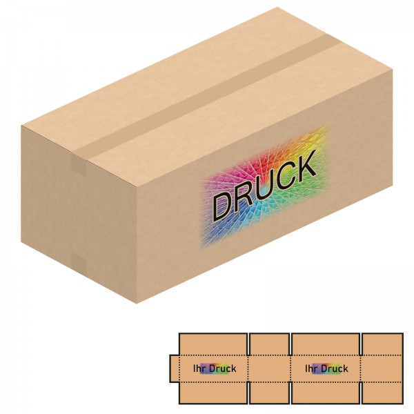 780x380x300 mm zweiwellige Kartons mit Digitaldruck