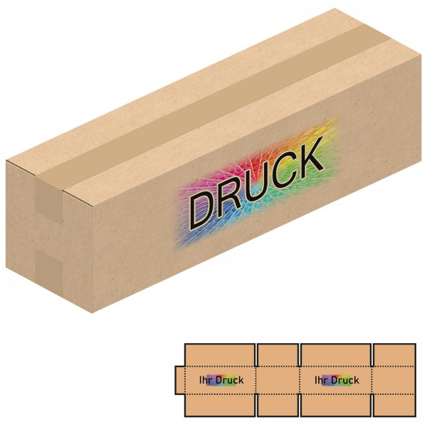 385x110x105 mm zweiwellige Kartons mit Digitaldruck