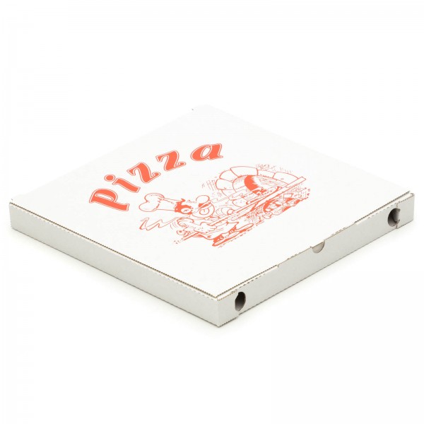Pizzakarton 300 x 300 x 30 mm "Cuboxale" Weiß