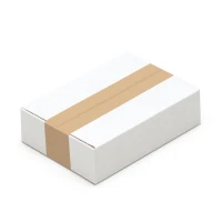 215x150x55 mm einwellige Kartons, weiß