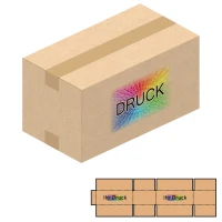 352x192x184 mm zweiwellige Kartons mit Digitaldruck
