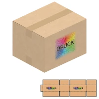 230x190x160 mm einwellige Kartons mit Digitaldruck