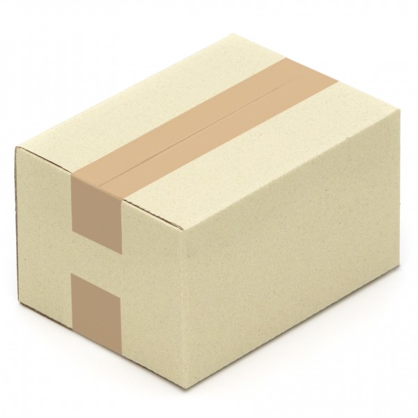 Graspapier-Karton Faltkarton 220 x 160 x 120 mm aus Graspapier