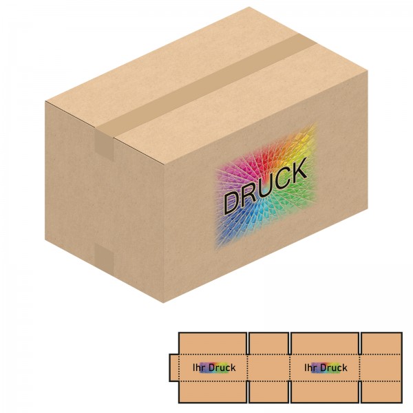 350x220x200 mm einwellige Kartons mit Digitaldruck