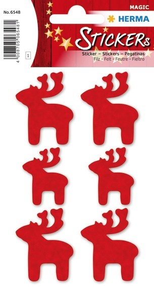 HERMA 6548 10x Sticker MAGIC Elche, Filz