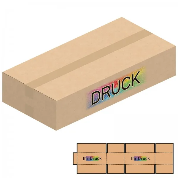 586x286x122 mm zweiwellige Kartons mit Digitaldruck