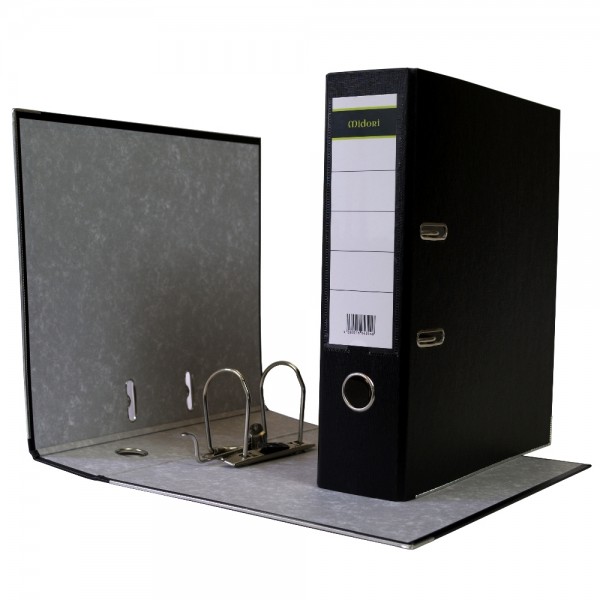 Ordner A4 8 cm PP Kunststoff Schwarz Aktenordner Briefordner