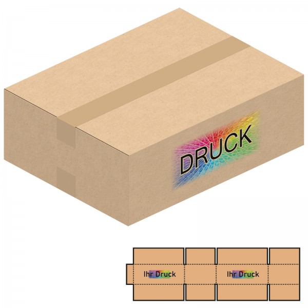 385x295x130 mm zweiwellige Kartons mit Digitaldruck