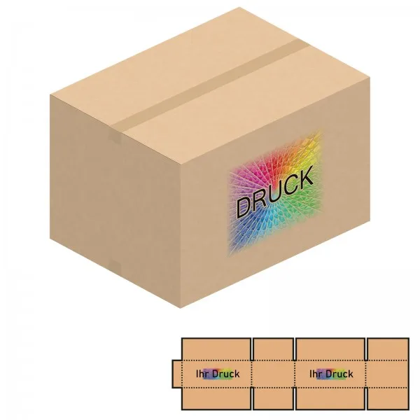 780x580x500 mm zweiwellige Kartons mit Digitaldruck