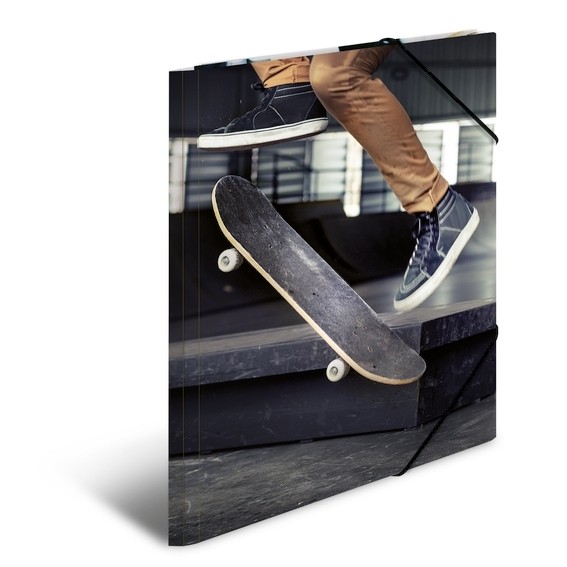HERMA 19227 3x Sammelmappe A4 Karton Skateboard